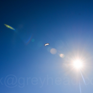 Paraglider in Exmouth, Devon, UK